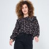 Online Zuiki Camicia A Fiori Nero