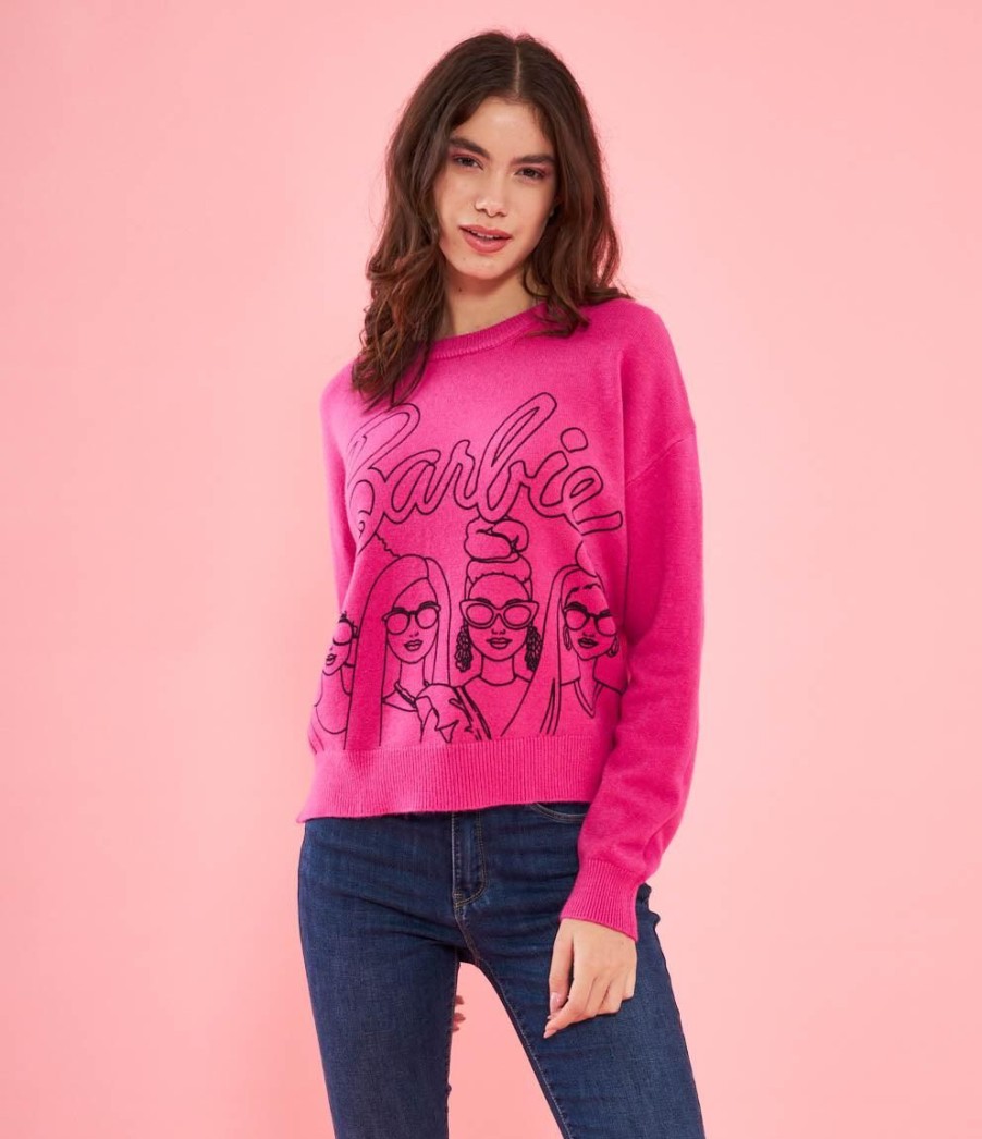 Online Zuiki Maglia Barbie Over Fuxia