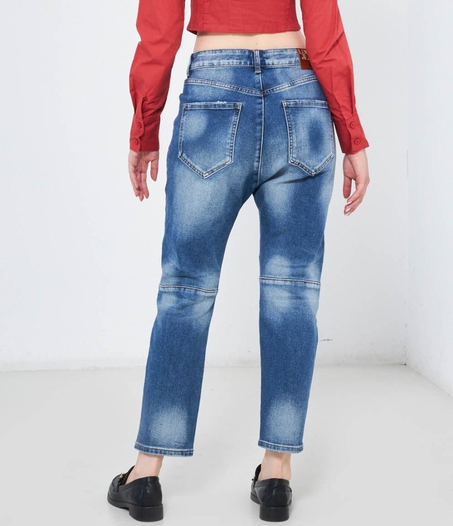 Online Zuiki Italia Jeans Boyfriend Blue Medio