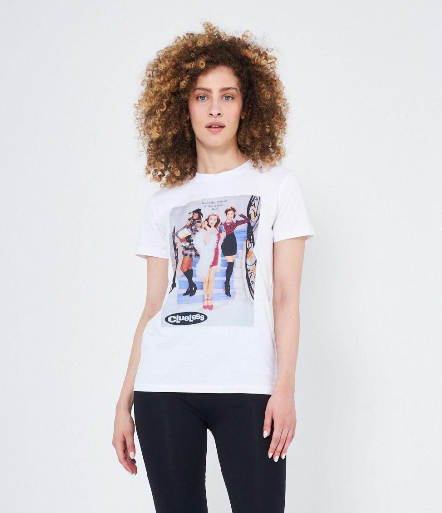 Online Zuiki Italia T-Shirt 'Clueless' Bianco