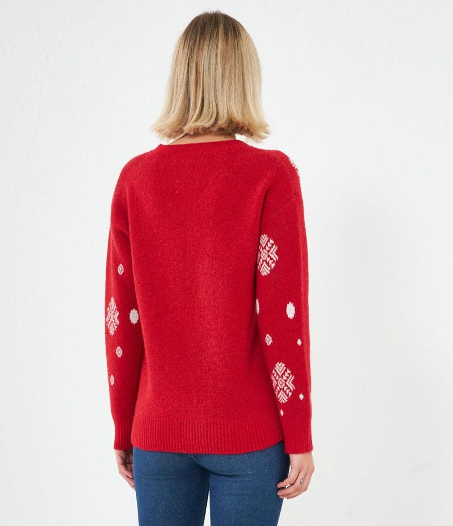 Best Zuiki Italia Maglione 'Merry Christmas' Rosso