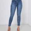 Hot Zuiki Italia Jeans Con Borchie Blu