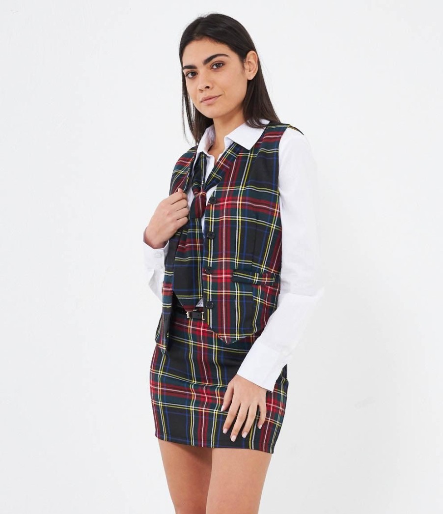 Online Zuiki Gilet Tartan