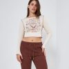 Online Zuiki Italia Maglia Crop Con Cuciture A Contrasto Burro