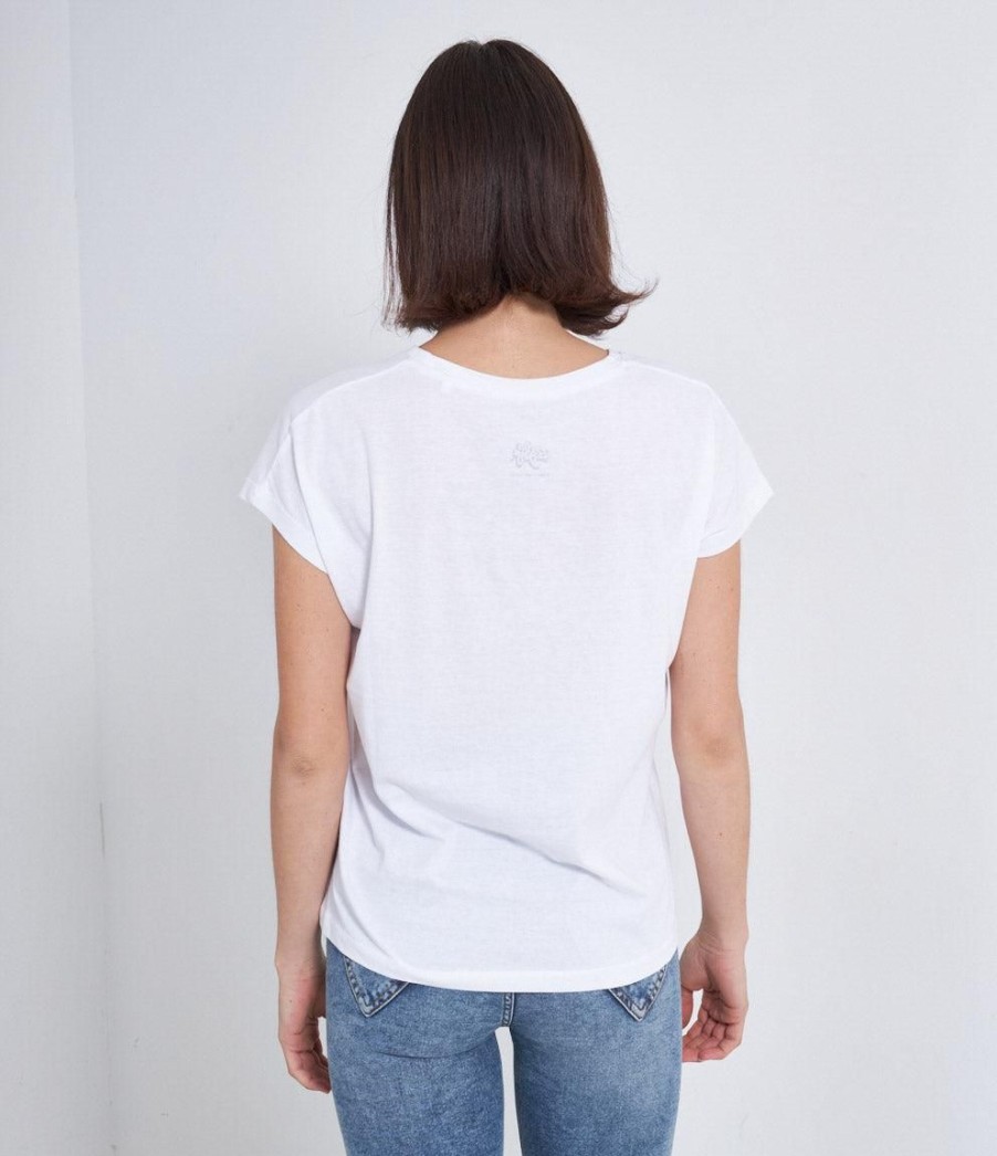 New Zuiki Italia T- Shirt 'Message To Love' Bianco