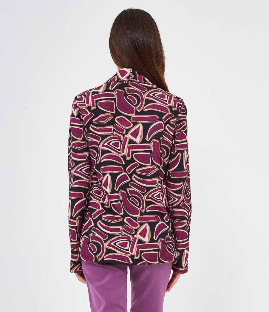 New Zuiki Blazer Stampa Geometrica