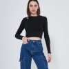 Online Zuiki Italia Maglia Crop Con Cut Out