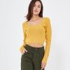 Clearance Zuiki Italia Maglia Crop Lavorata