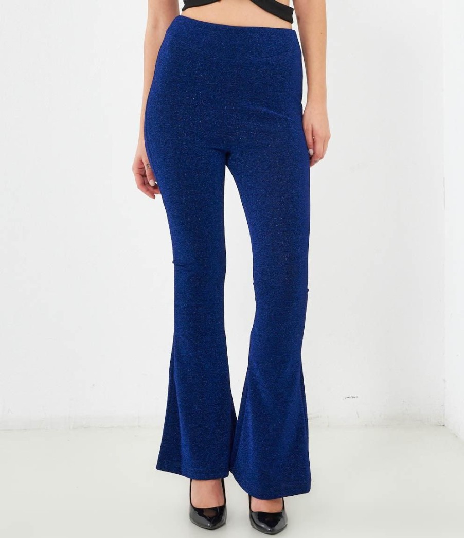 Hot Zuiki Pantaloni Lurex Flare