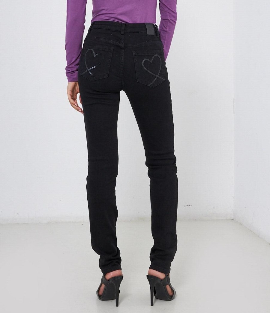 Best Zuiki Italia Pantaloni Skinny Con Dettagli Nero