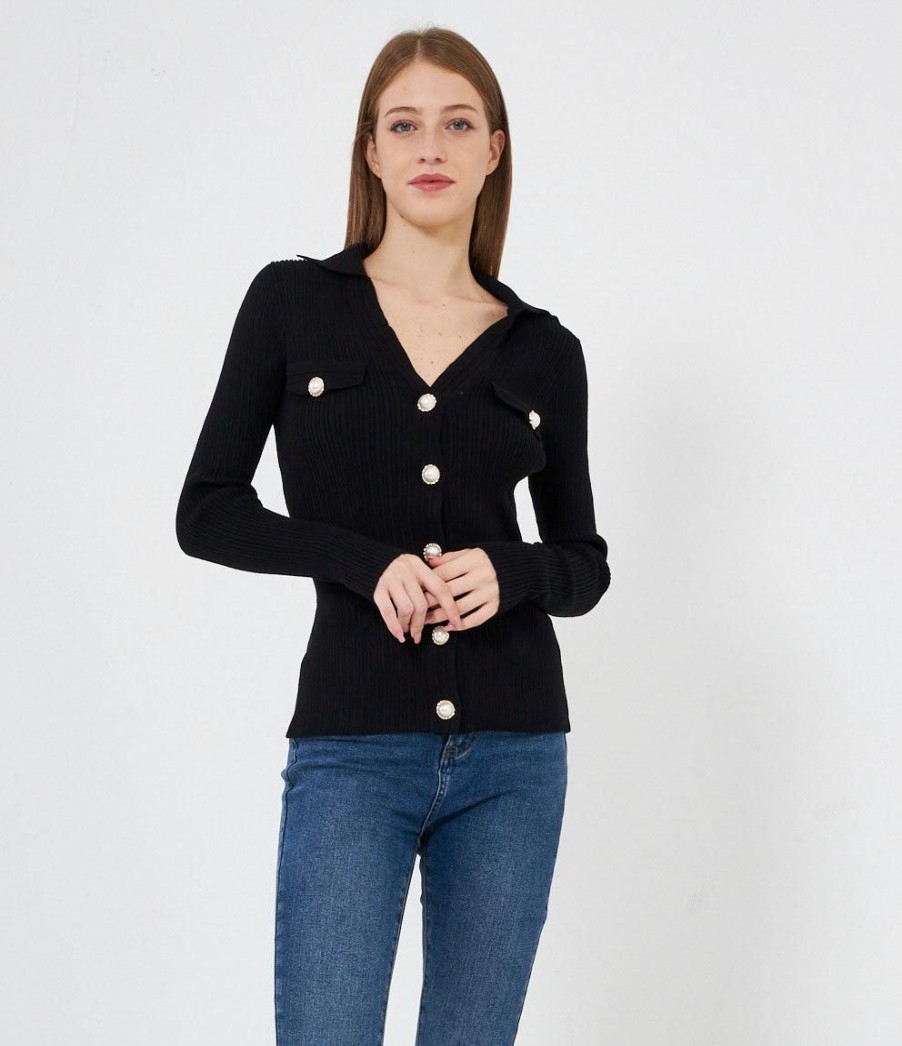 Online Zuiki Italia Cardigan Con Bottoni Gioiello