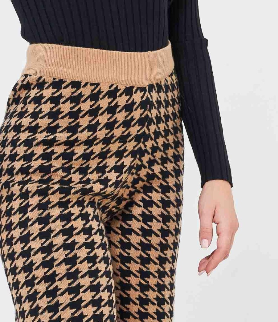 Clearance Zuiki Italia Pantaloni Pied De Poule