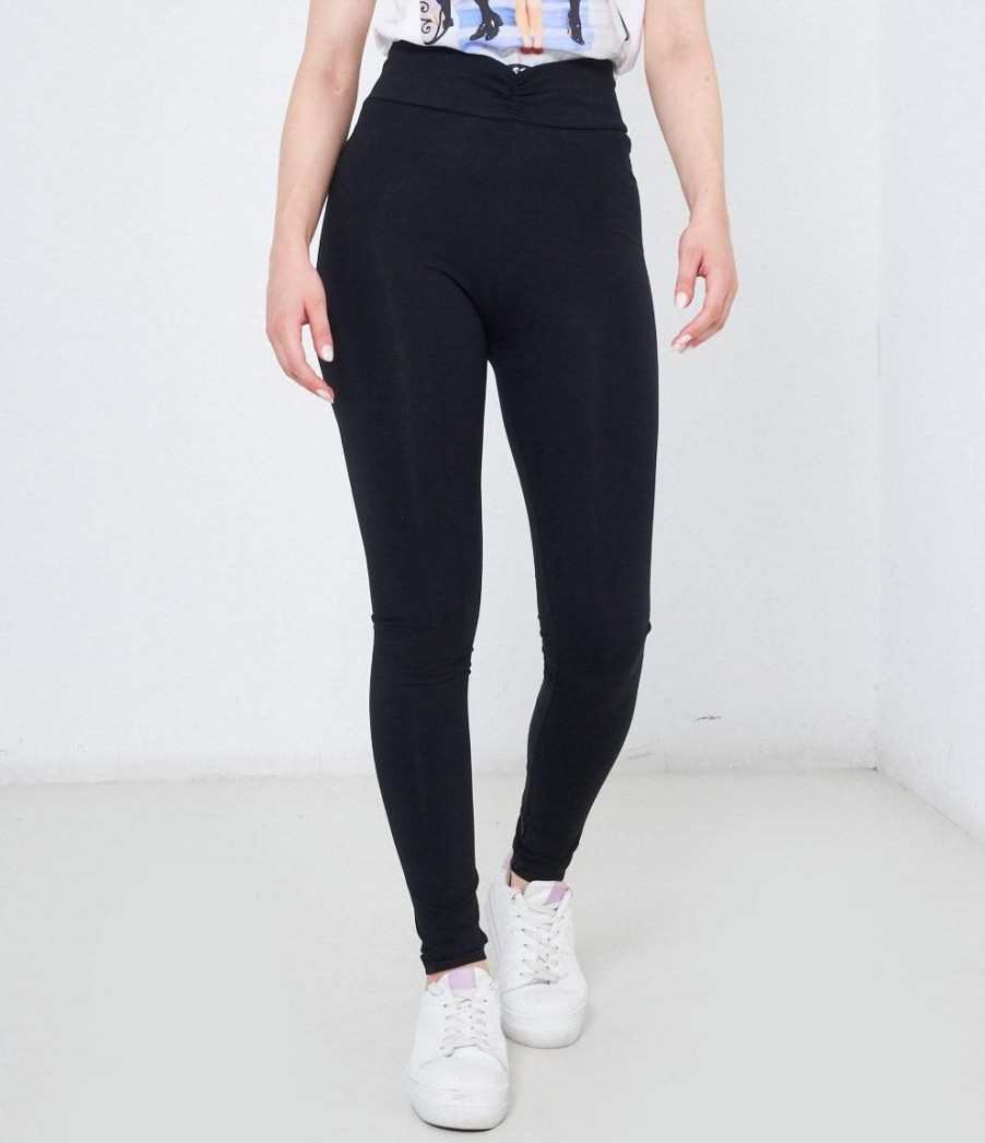 New Zuiki Italia Leggings A Vita Alta Nero