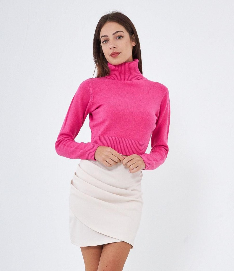 Best Zuiki Italia Maglia Collo Alto Crop