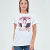 Clearance Zuiki Italia T-Shirt 'Jim Morrison' Bianco