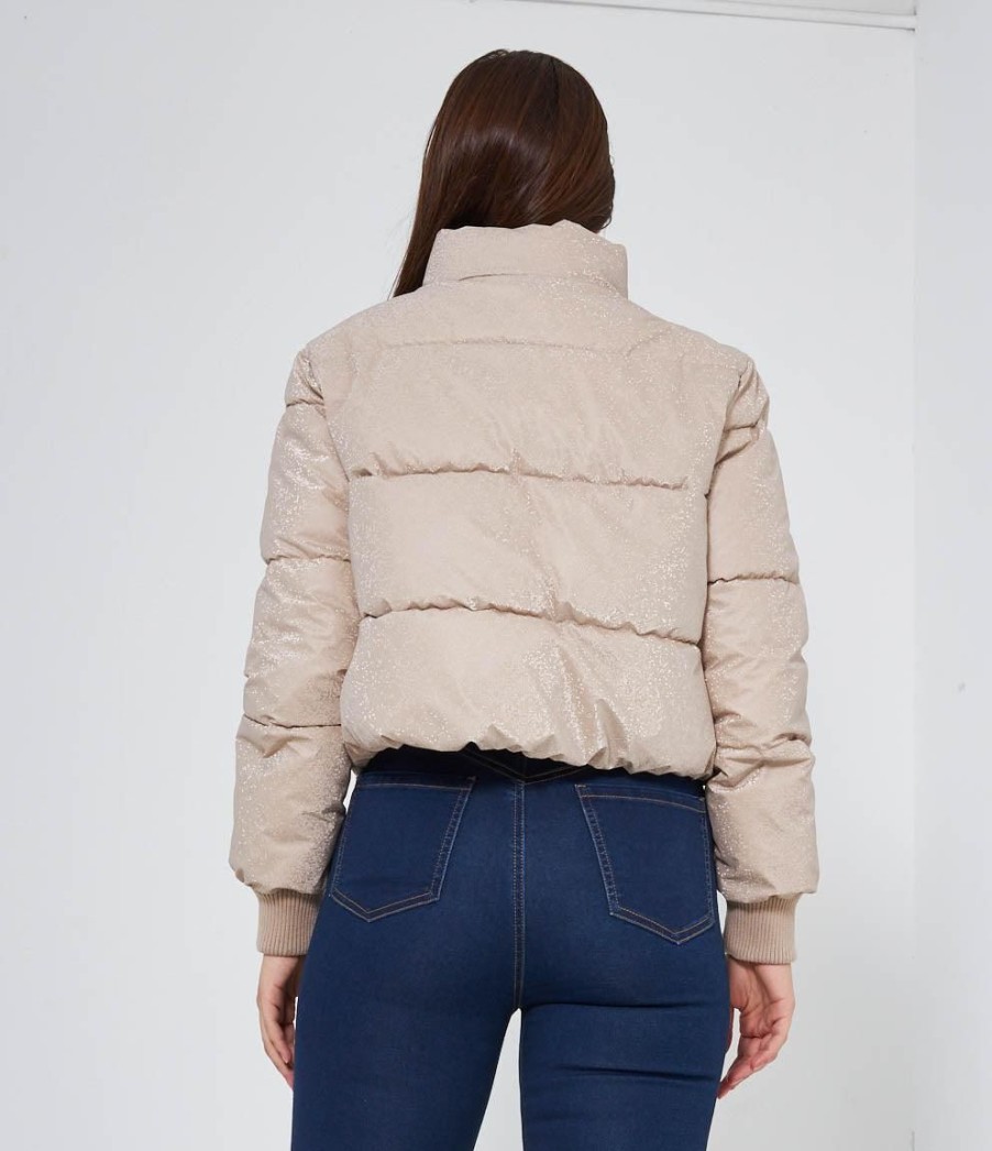 New Zuiki Italia Bomber Crop Glietterato